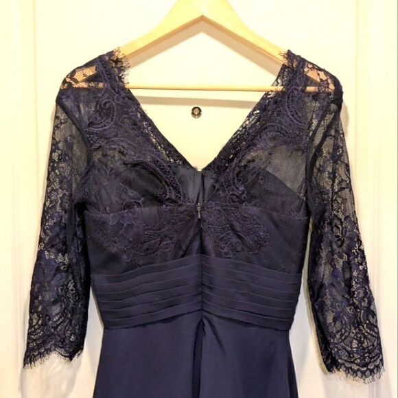 EUC LanTing Bride Navy Blue Wedding Guest Dress - SEE SIZE NOTES - Picture 8 of 10